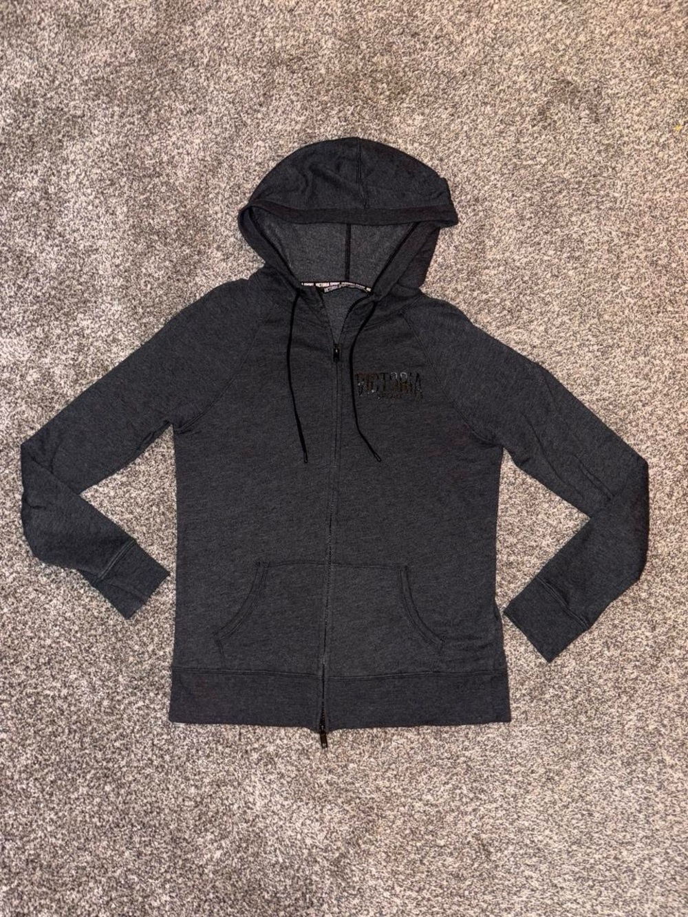 Victoria's Secret gray zip up hoodie